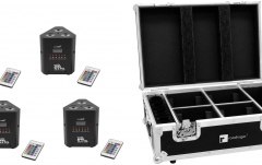 Set de lumini spot Eurolite Set 4x AKKU TL-3 TCL QuickDMX + Case with charging function