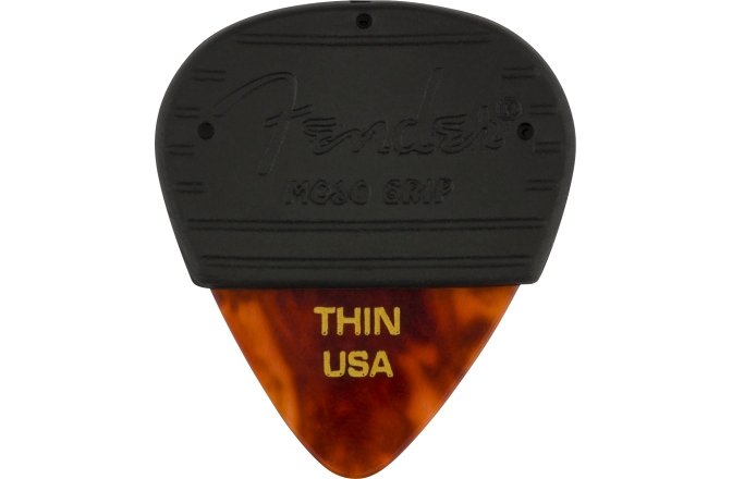 Set de pene cu manșon  Fender Mojo Grip Picks Celluloid Thin 3-Pack Tortoiseshell