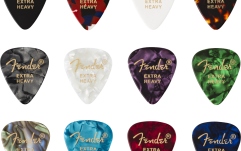 Set de pene Fender 351 Shape Celluloid Medley Extra Heavy (12)