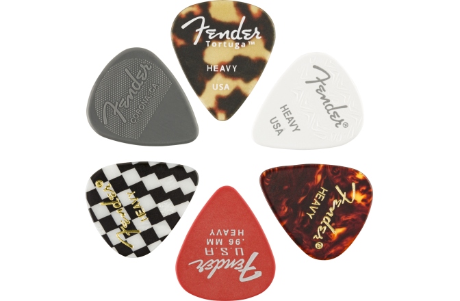 Set de pene Fender 351 Shape Material Medley Heavy (6)