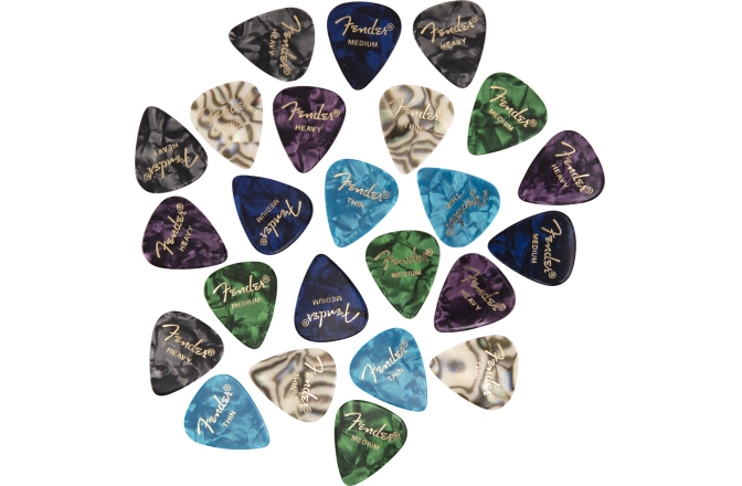 Set de pene Fender 351 Shape Premium Picks -24 Count Pack Multi-Color