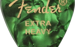 Set de pene Fender 351 Shape Premium Picks Extra Heavy Green Moto 12 Count