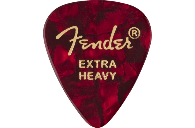 Set de pene Fender 351 Shape Premium Picks Extra Heavy Red Moto 12 Count