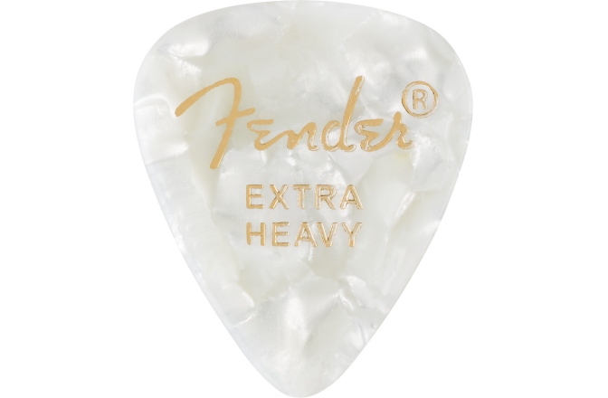 Set de pene  Fender 351 Shape Premium Picks Extra Heavy White Moto 12 Count