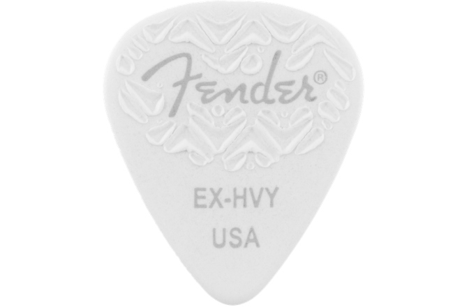 Set de pene Fender 351 Shape White Extra Heavy (6)