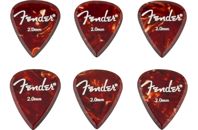 Set de pene Fender Aero Acrylic Picks 6pcs 2.0mm