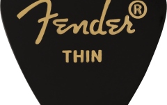 Set de pene Fender Classic Celluloid Black 351 Shape Thin 12 Count