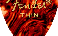 Set de pene Fender Classic Celluloid Tortoise Shell 351 Shape Thin 12 Count