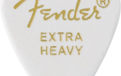 Set de pene Fender Classic Celluloid White 351 Shape Extra Heavy 12 Count