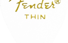 Set de pene Fender Classic Celluloid White 351 Shape Thin 144 Count