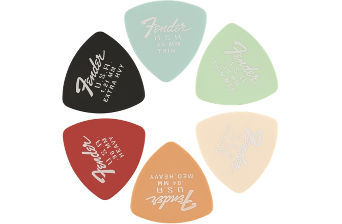 Set de pene Fender Dura-Tone 346 Shape 1.21 Black 12-Pack