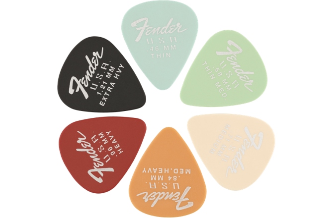 Set de pene Fender Dura-Tone 351 Shape 1.21 Black 12-Pack