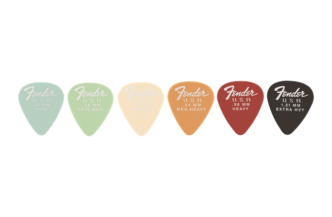 Set de pene Fender Dura-Tone 351 Shape 1.21 Black 12-Pack