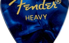 Set de pene Fender Premium Celluloid 351 Shape Picks Heavy Blue Moto 144-Pack
