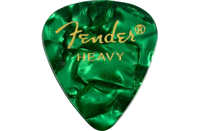 Set de pene Fender Premium Celluloid 351 Shape Picks Heavy Green Moto 12-Pack