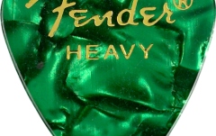 Set de pene Fender Premium Celluloid 351 Shape Picks Heavy Green Moto 144-Pack