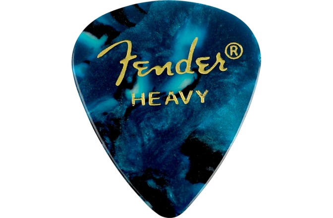 Set de pene Fender Premium Celluloid 351 Shape Picks Heavy Ocean Turquoise 12-Pack