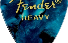 Set de pene Fender Premium Celluloid 351 Shape Picks Heavy Ocean Turquoise 144-Pack