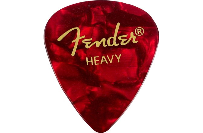Set de pene Fender Premium Celluloid 351 Shape Picks Heavy Red Moto 144-Pack