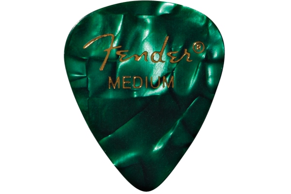 Premium Celluloid 351 Shape Picks Medium Green Moto 144-Pack Premium Celluloid 351 Shape Picks Medium Green Moto 144-Pack