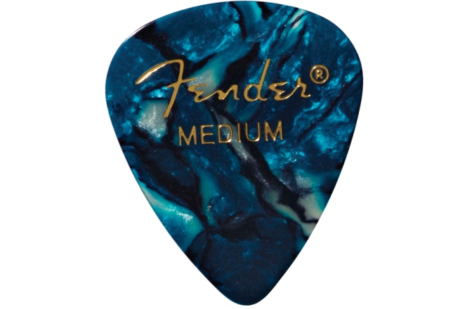 Set de pene Fender Premium Celluloid 351 Shape Picks Medium Ocean Turquoise 12-Pack