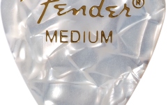 Set de pene Fender Premium Celluloid 351 Shape Picks Medium White Moto 12-Pack