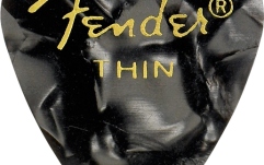 Set de pene Fender Premium Celluloid 351 Shape Picks Thin Black Moto 144-Pack