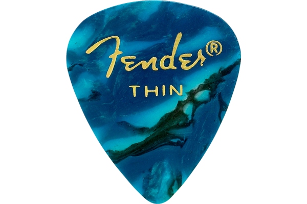Premium Celluloid 351 Shape Picks Thin Ocean Turquoise 144-Pack Premium Celluloid 351 Shape Picks Thin Ocean Turquoise 144-Pack