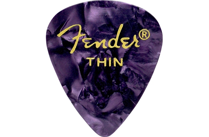 Set de pene Fender Premium Celluloid 351 Shape Picks Thin Purple Moto 144-Pack