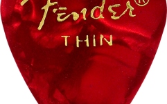 Set de pene Fender Premium Celluloid 351 Shape Picks Thin Red Moto 144-Pack