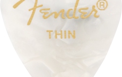 Set de pene Fender Premium Celluloid 351 Shape Picks Thin White Moto 12-Pack
