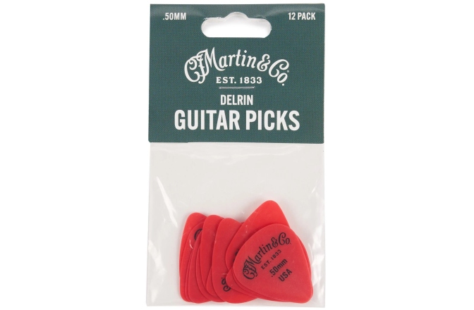 Set de pene Martin Guitars Pick Pack Delrin 050 RED