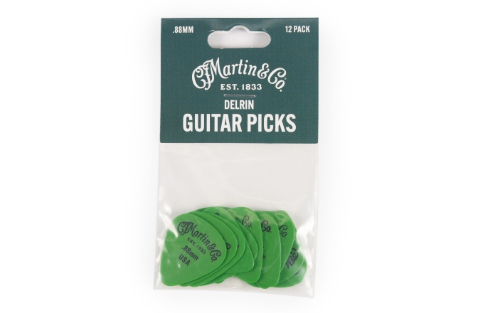 Set de pene Martin Guitars Pick Pack Delrin 088 GREEN