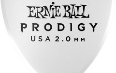 Set de Pene pentru Chitară Ernie Ball White Large Rounded Triangle Prodigy Pick Pack 6
