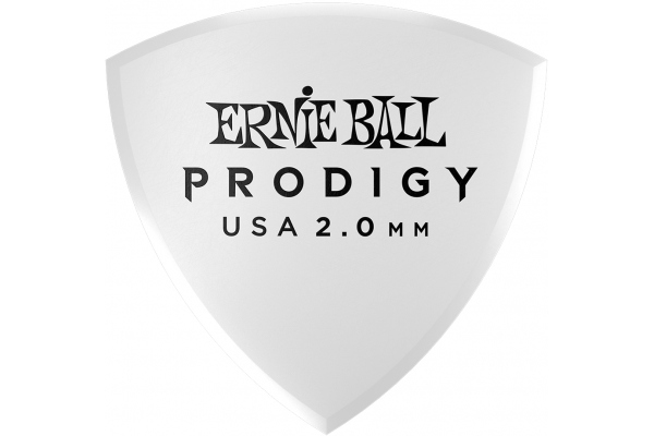 White Large Rounded Triangle Prodigy Pick Pack 6