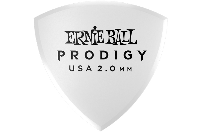 Set de Pene pentru Chitară Ernie Ball White Large Rounded Triangle Prodigy Pick Pack 6