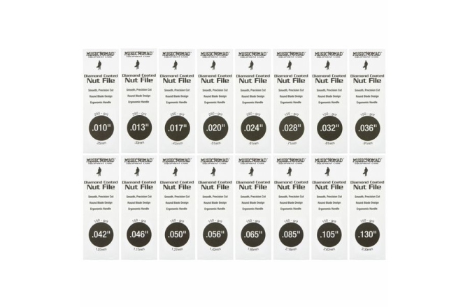 Set de Pile Music Nomad Diamond Nut File Complete Set