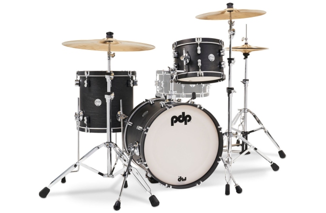 Set de tobe acustice DW PDP Concept Classic  WHE/Ebony Hoop 18"BD