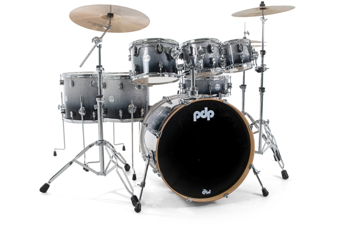 Set de tobe acustice DW PDP Concept Maple  Silver to BF 22" BD