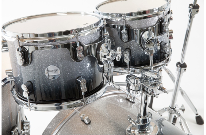 Set de tobe acustice DW PDP Concept Maple Silver to Black Fade 22" BD