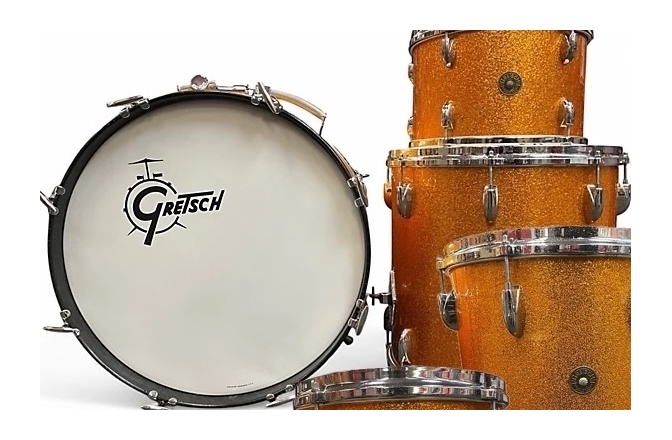 Set de tobe acustice Gretsch Energy 7 pcs Kit Orange Sparkle
