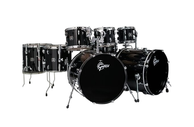 Set de tobe acustice Gretsch Energy 9 pcs Kit Black Fame