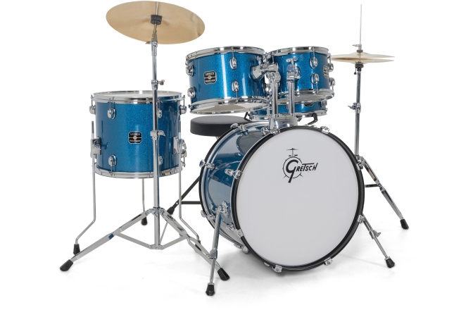 Set de tobe acustice Gretsch Renegade Drumset 10/12/14/20/14SD Blue Sparkle