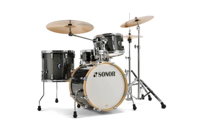 Set de tobe acustice  Sonor AQX Jazz Shell Set WM Black Midnight Sparkle