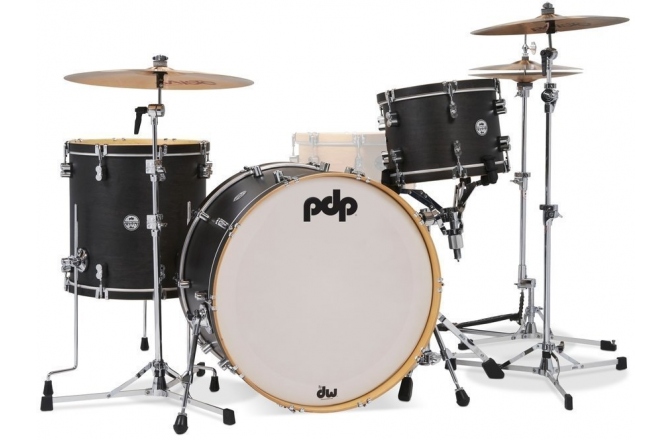 Set de tobe DW PDP Concept Classic  Wood Hoop Ebony/EH 24"BD PD806.105