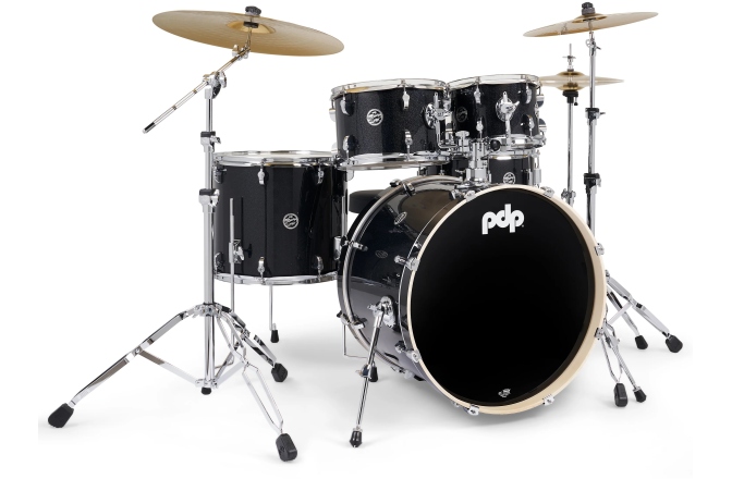 Set de tobe  DW PDP MainStage Black Sparkle Kit w/ Paiste 101 PDMA2215KTBS