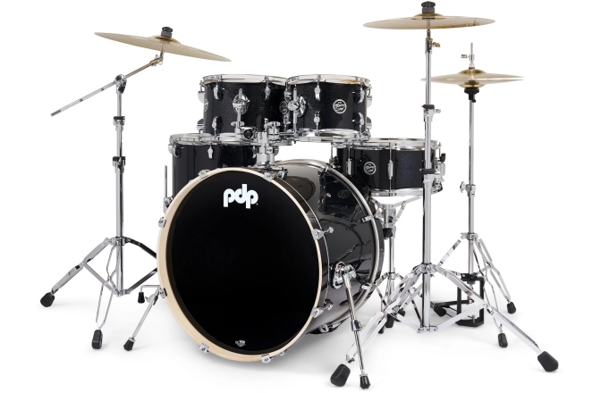 Set de tobe  DW PDP MainStage Black Sparkle Kit w/ Paiste 101 PDMA2215KTBS