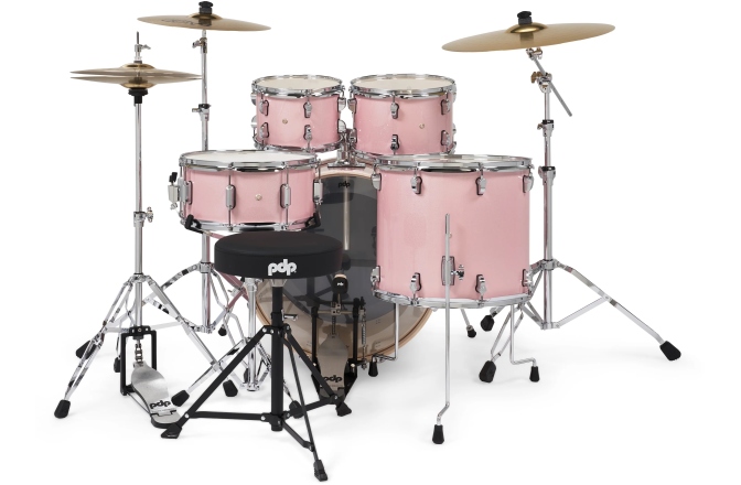 Set de tobe  DW PDP MainStage Pale Rose Kit w/ Paiste 101 PDMA2215KTPR