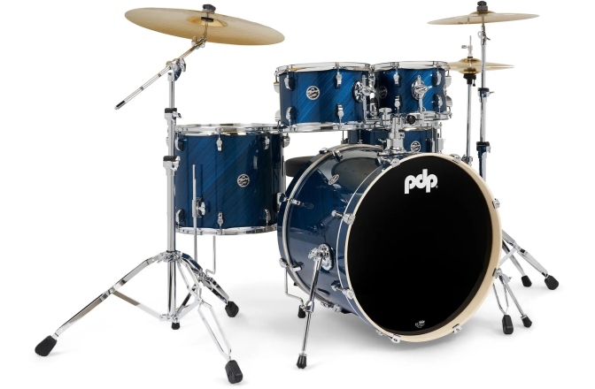 Set de tobe  DW PDP MainStage TW Blue Steel Kit w/ Paiste 101 PDMA2215KTTB