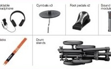Set de tobe electronice Carlsbro Traveller-P BP1 Phantom Mesh Bundle Pack CSS4+DM8